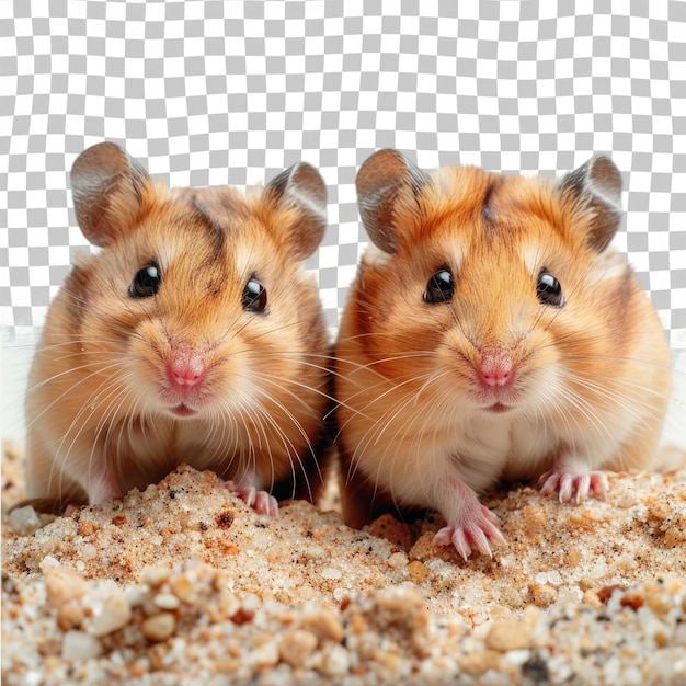 PSD two hamsters are sitting on the beach one of which is a hamster