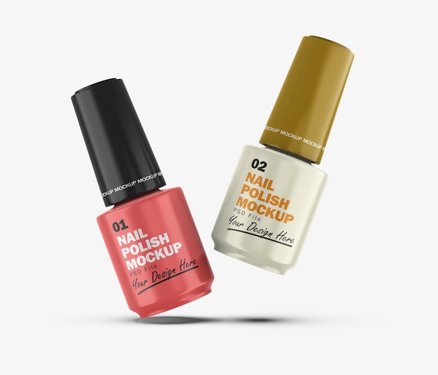 Two Nail Polish Mockup