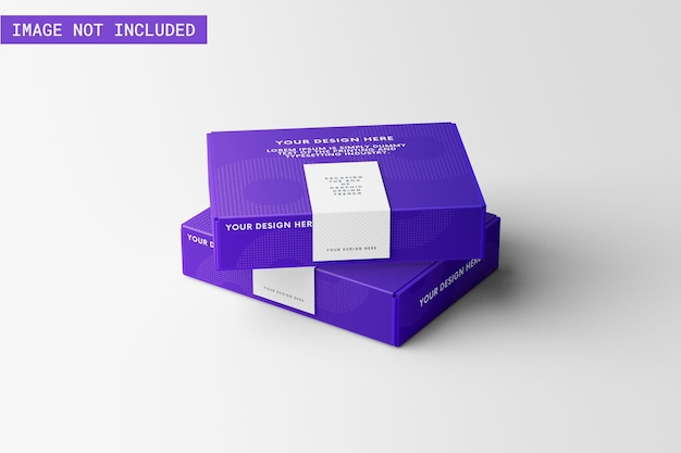 Two product box mockup with tape