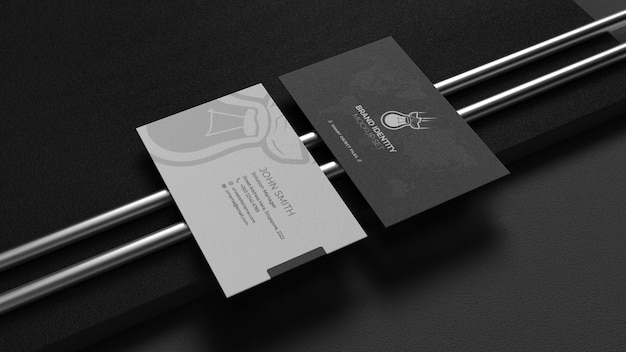 Two sides Business Card Mockup