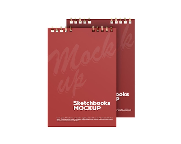 Two Sketchbooks Mockup