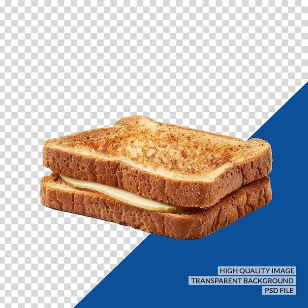 PSD two slices of bread with the word  honey  on the bottom