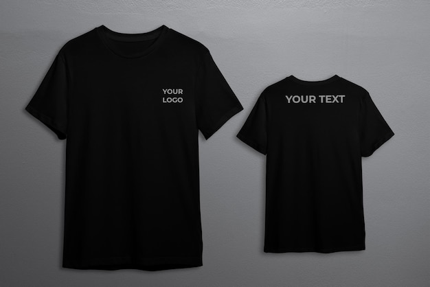 TWO TSHIRTS MOCKUP UNIFORM PSD