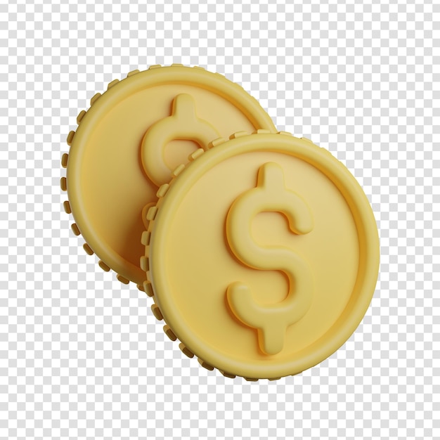 Two yellow coins