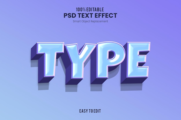 Type  Fun Smooth and Bold 3D Text Effect