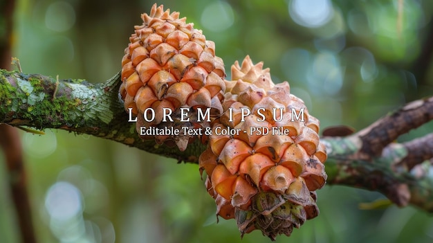 Typical Brazilian fruit ata or pine cone or pine fruit or fruit of the count