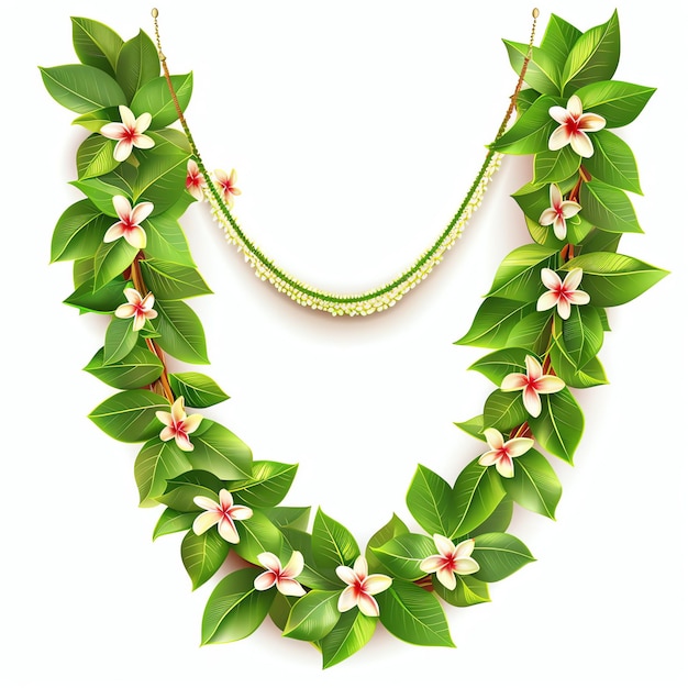 ugadi garland indian illustration realistic