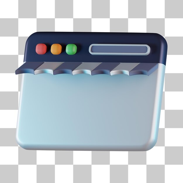 UI Online Store 3D Icon