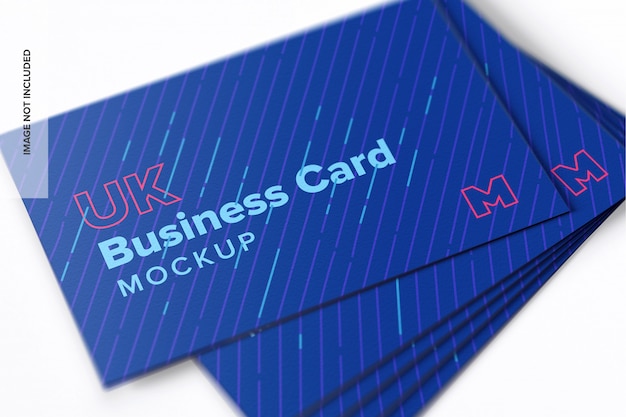 Uk business cards mockup