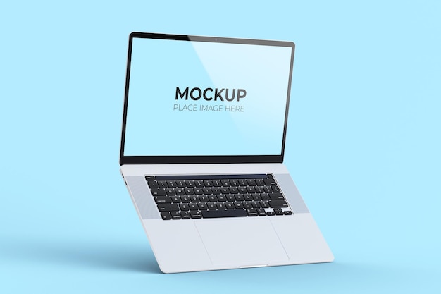 Ultrabook  screen mockup isolated