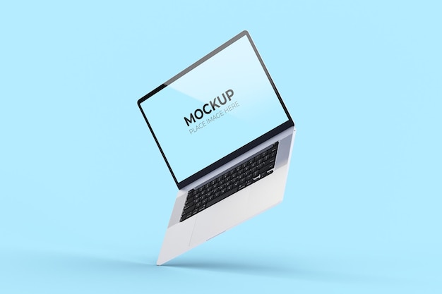 Ultrabook  screen mockup isolated