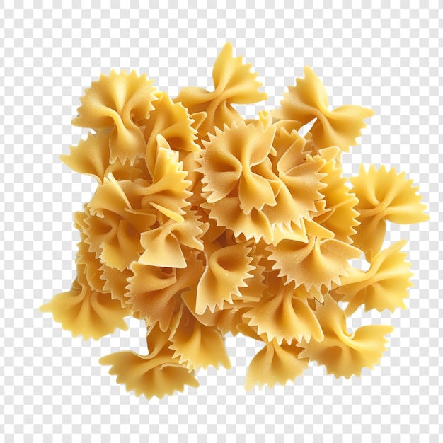 PSD uncooked farfalle pasta