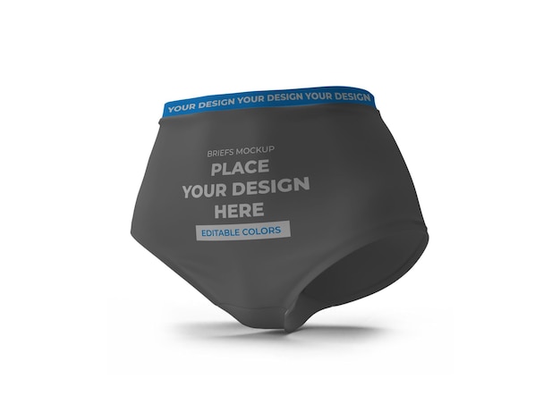 Underwear Briefs Mockup Template Isolated