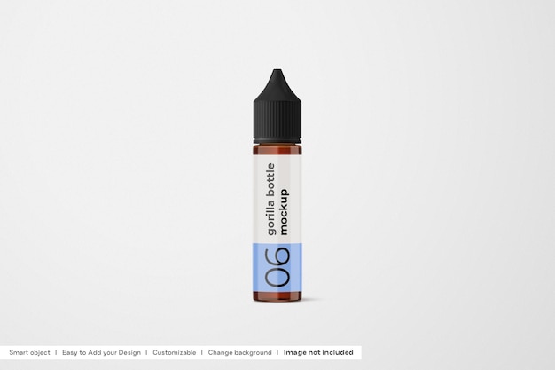 PSD unicorn vape liquid mockup