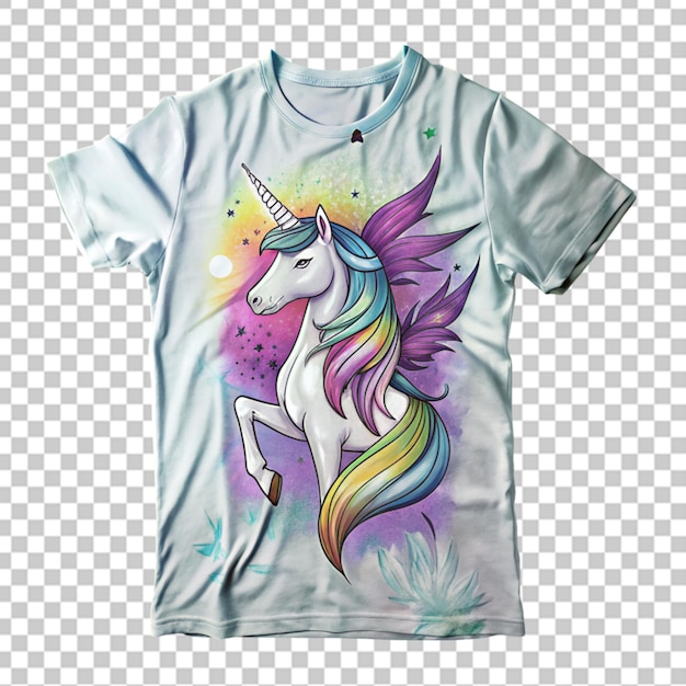 unicorn with t shirt design