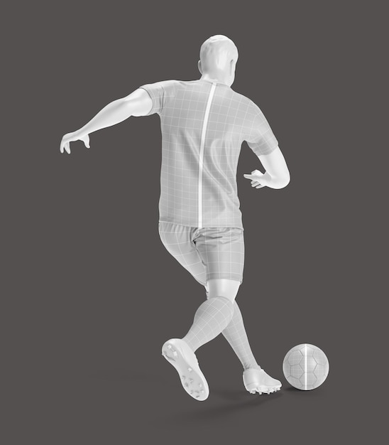 Uniform Soccer Back Mockup