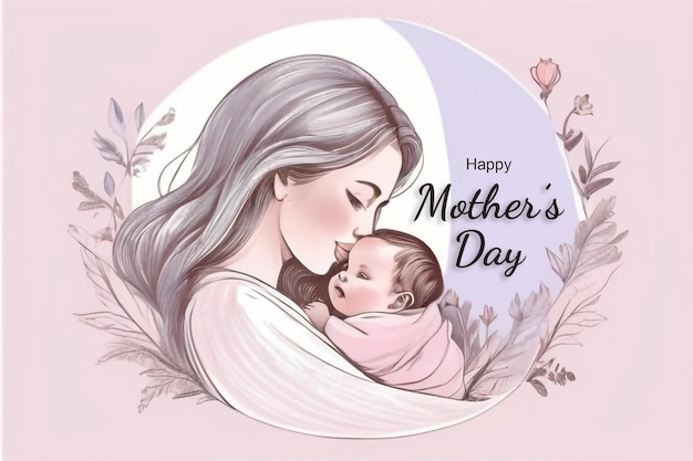 PSD unique banner design for happy mothers day