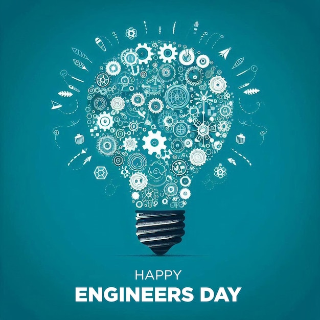 Unique Banner Design Template for Engineers Day