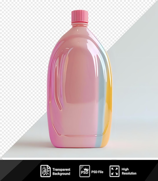 unique laundry detergent bottle on a isolated background