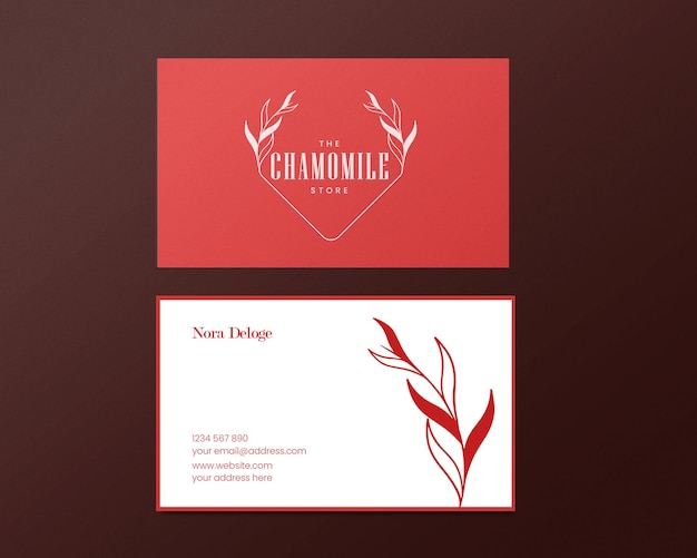 PSD unique luxury business cards template with double side printed