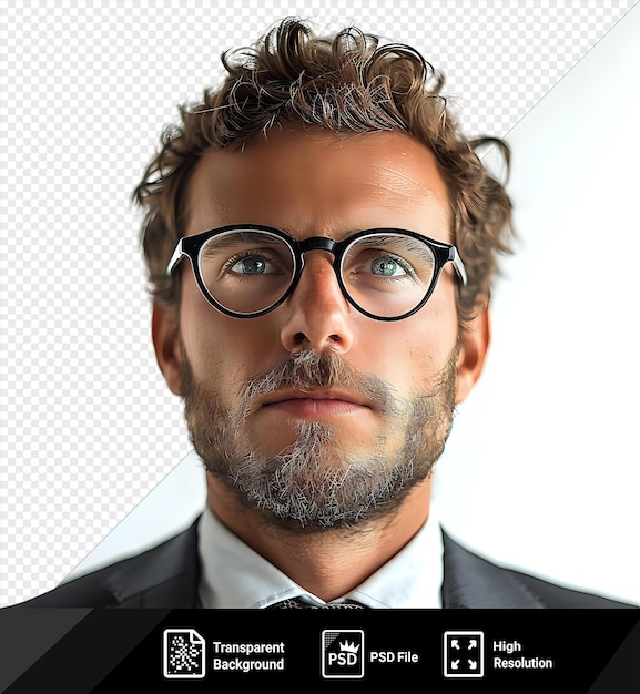 unique a man wearing glasses and a tie with a a man in a suit and tie png