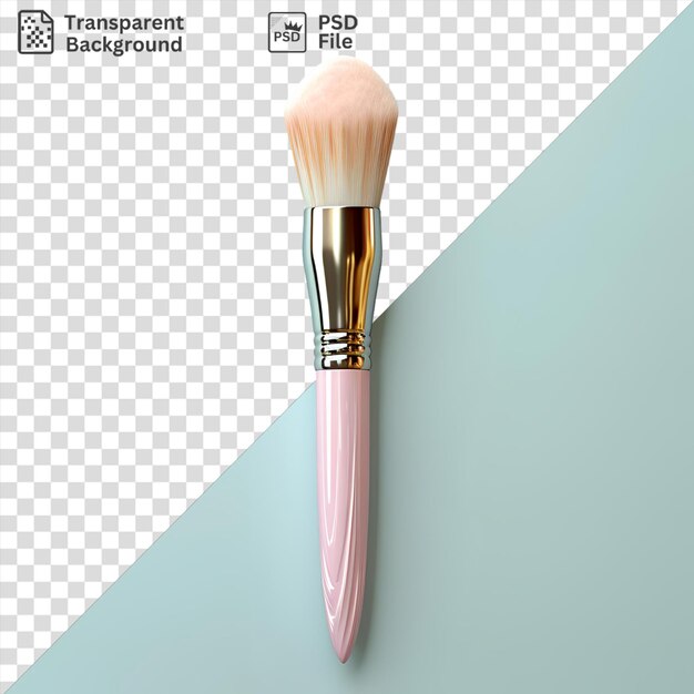 unique pastry brush and pink toothbrush on a blue background