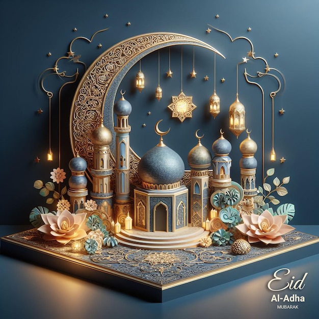 Unique Social Media Banner Design template for Eid Al Adha