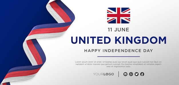 United Kingdom National Independence Day Celebration Banner, National Anniversary