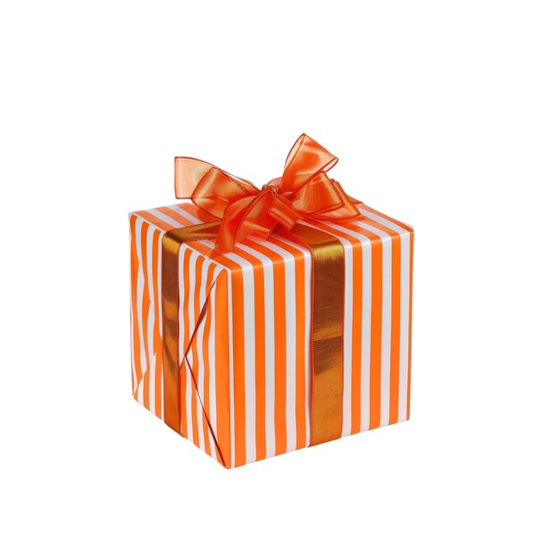 PSD unwrap the joy of gifting with a gift box isolated on transparent background for design and printing