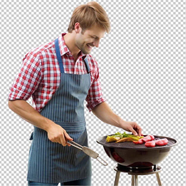 PSD up bachelor griller transparent background