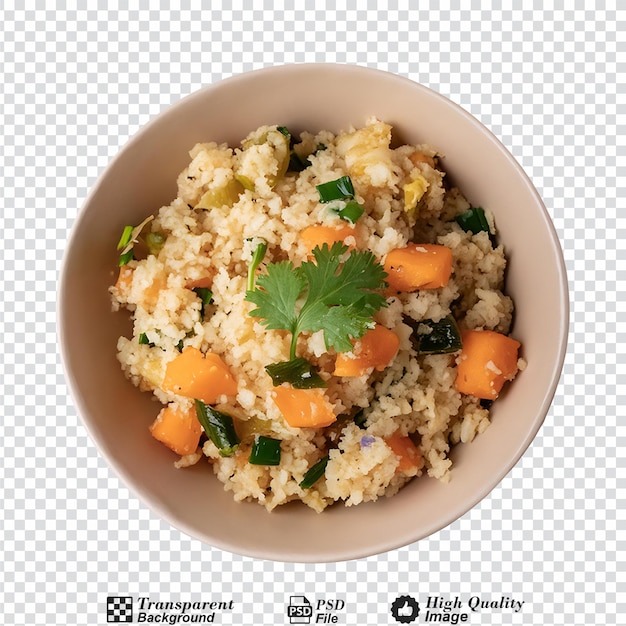 Upma isolated on transparent background