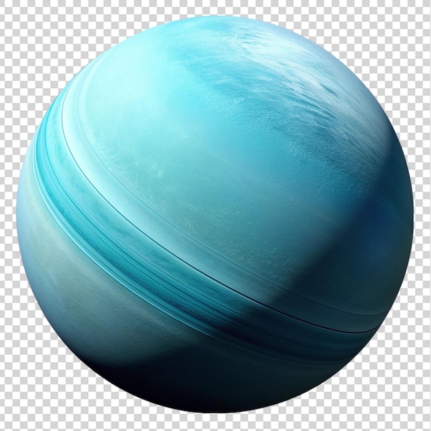 PSD uranus planet on isolated on transparent background