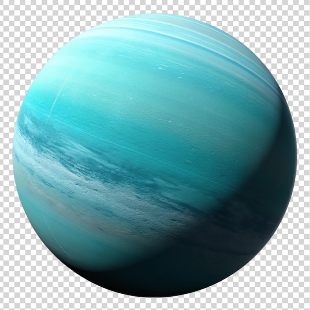 PSD uranus planet on isolated on transparent background