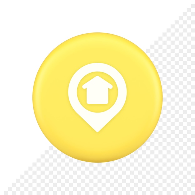 PSD urban building location find button house map pin web application 3d application icon