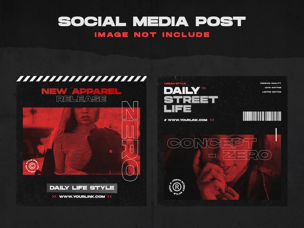 Urban Fashion Social Media Post Template