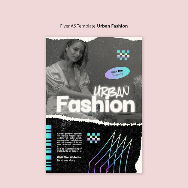 PSD urban fashion trends template