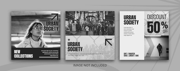 Urban Society Social media post Template