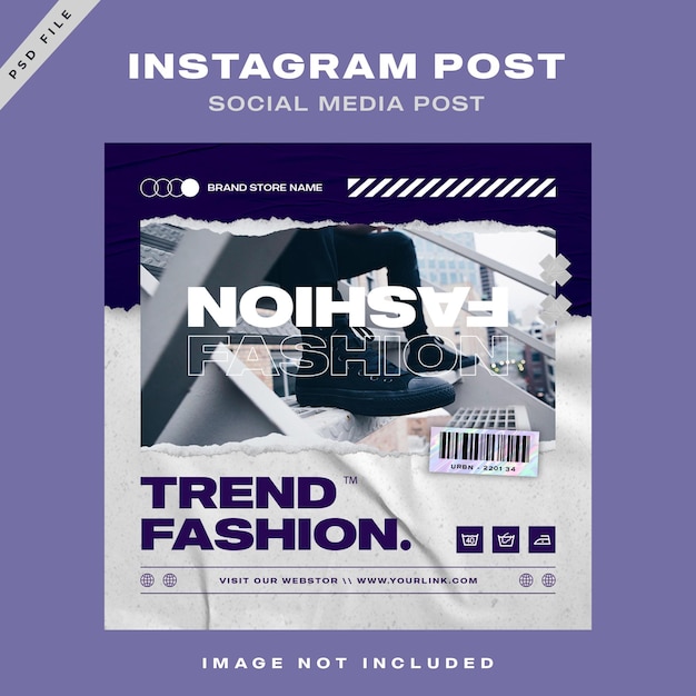 Urban style instagram fashion template