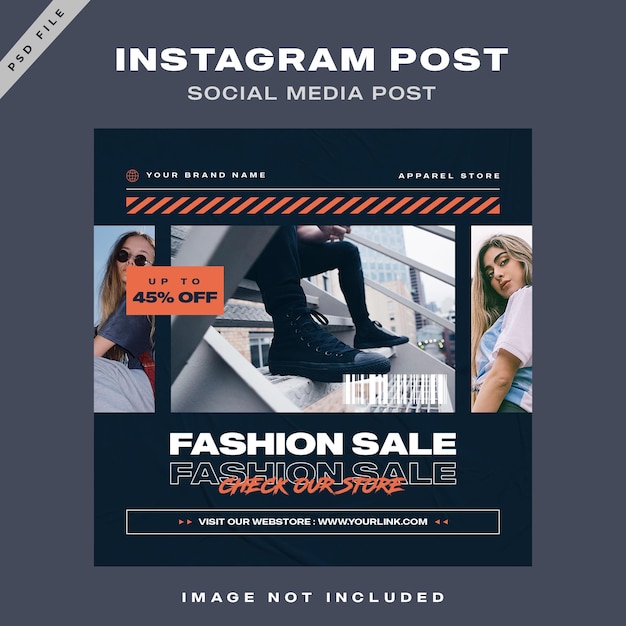 Urban style instagram fashion template