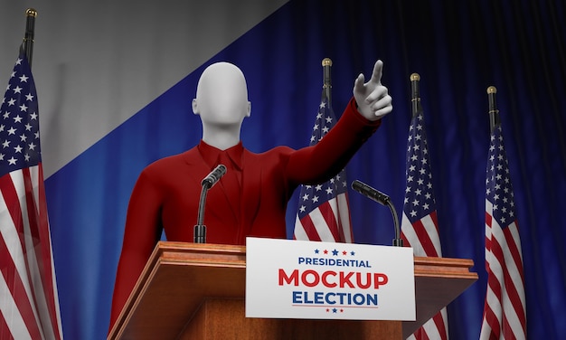 Us elections concept mock-up