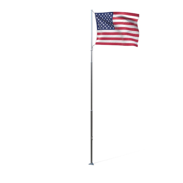 PSD us flag 3d icon editable