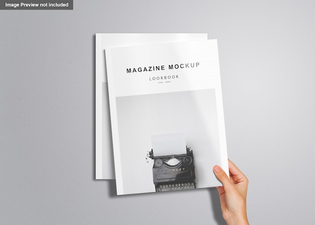 Us letter magazine Mockup