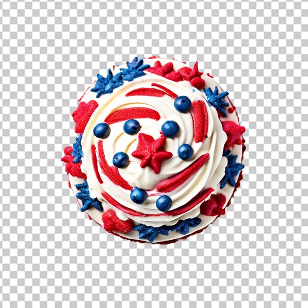 PSD usa independence day decorated cake