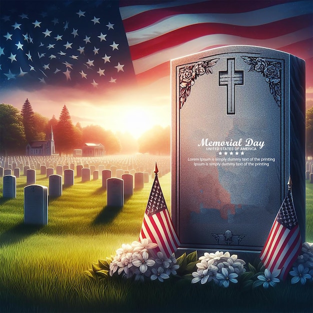 USA Memorial day concept background