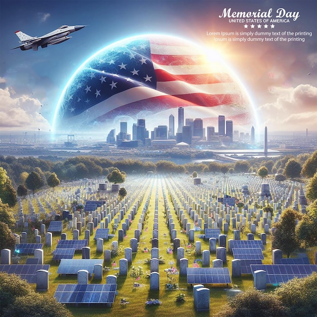 USA Memorial day concept background