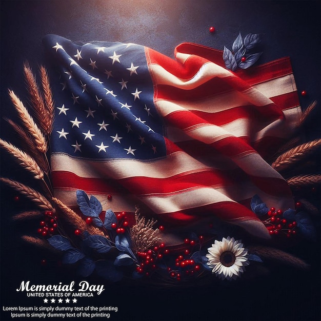 USA Memorial day concept background