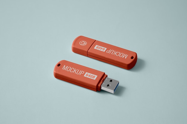 Usb sticks mockup design