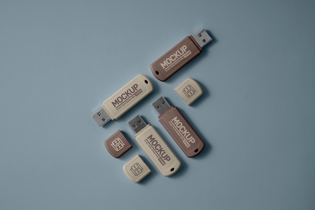 Usb sticks mockup design