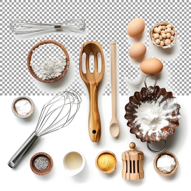 PSD used for cooking and baking on transparent background