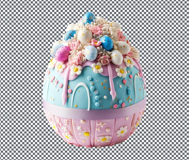 Useful Easter Egg Shaped Cake Carrier isolated on transparent background